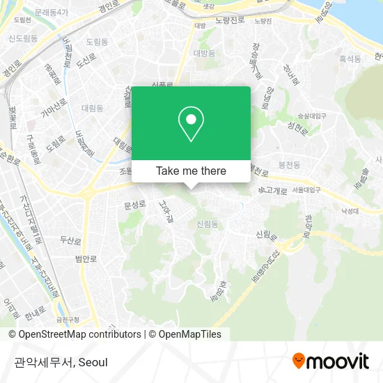 관악세무서 map