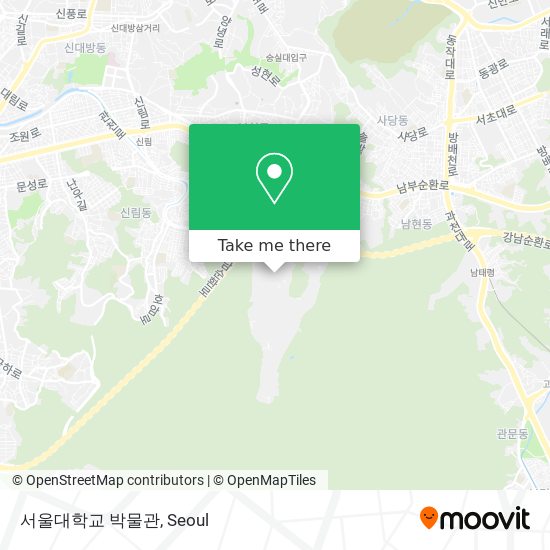 서울대학교 박물관 map