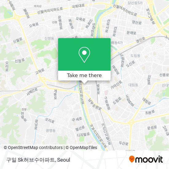 구일 Sk허브수아파트 map