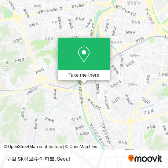 구일 Sk허브수아파트 map