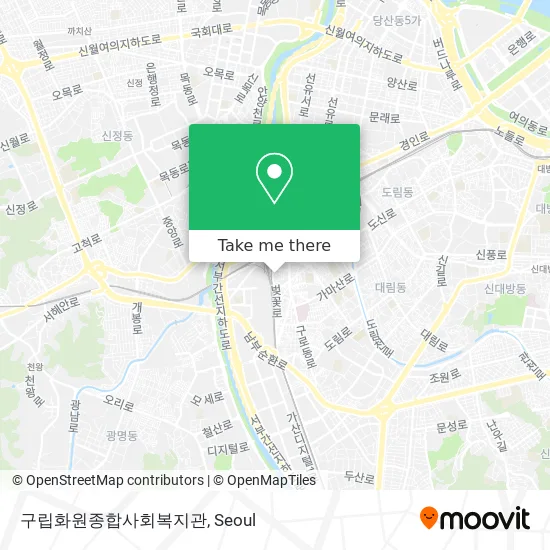 구립화원종합사회복지관 map