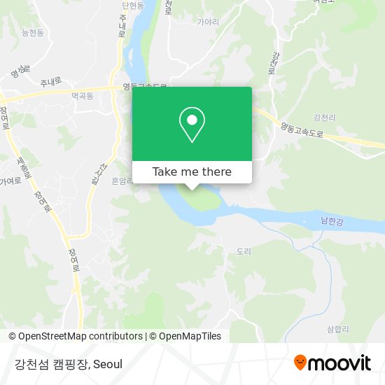 강천섬 캠핑장 map