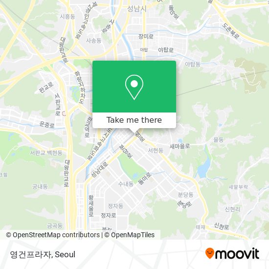 영건프라자 map