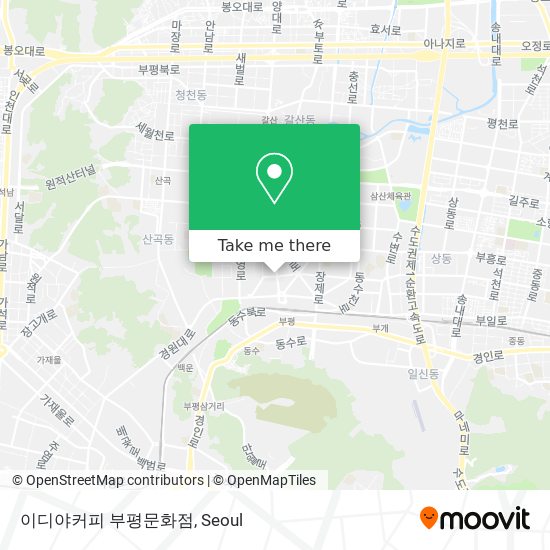 이디야커피 부평문화점 map