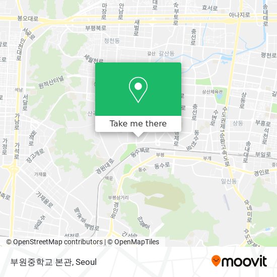 부원중학교 본관 map