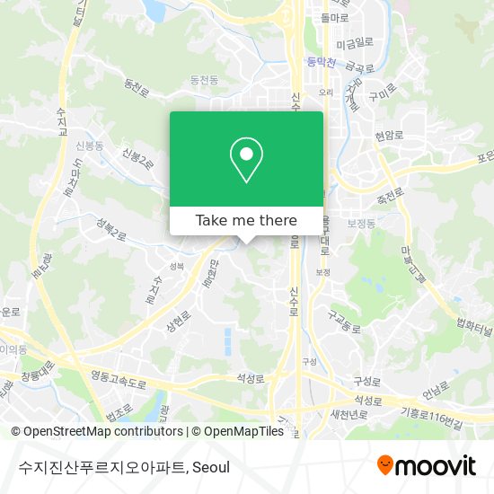 수지진산푸르지오아파트 map