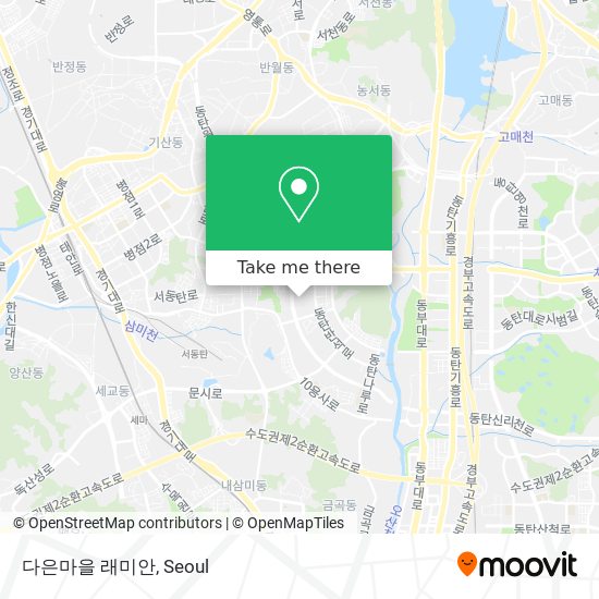 다은마을 래미안 map