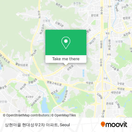 상현마을 현대성우2차 아파트 map