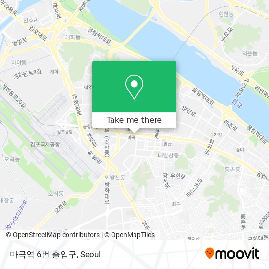 마곡역 6번 출입구 map