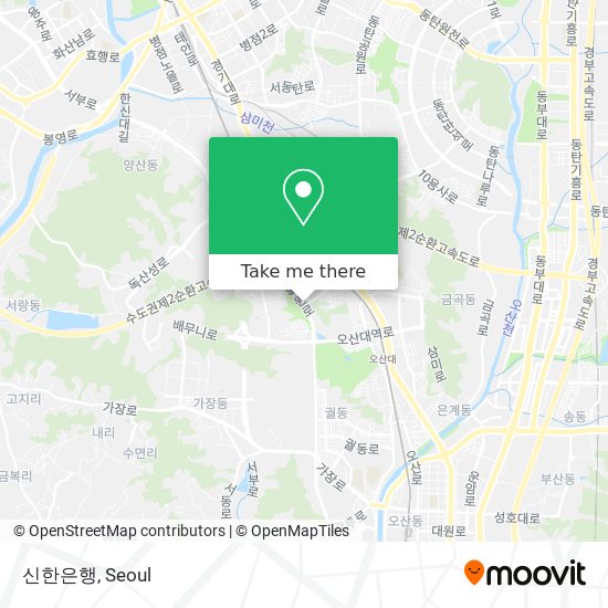 신한은행 map