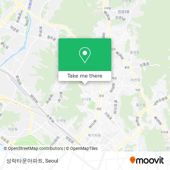 성락타운아파트 map