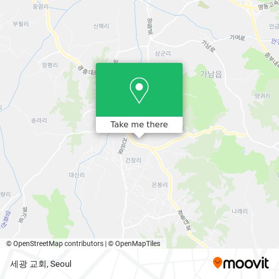 세광 교회 map