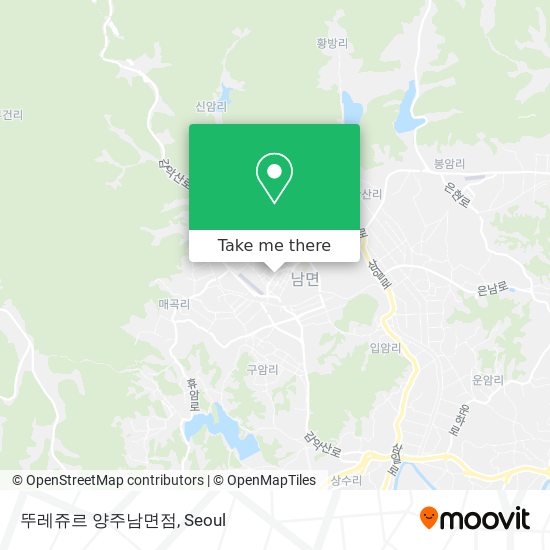뚜레쥬르 양주남면점 map