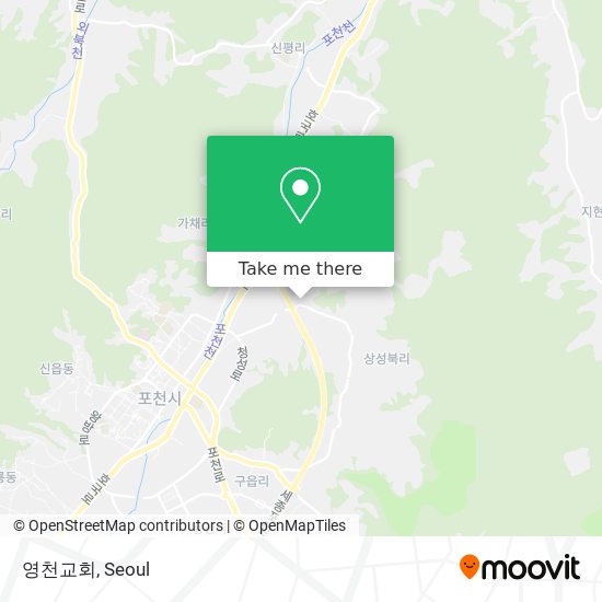 영천교회 map