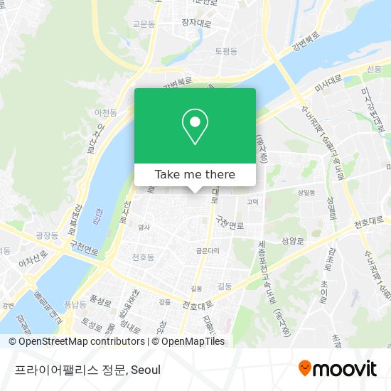 프라이어팰리스 정문 map