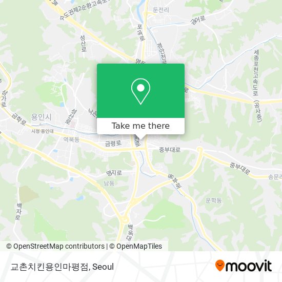 교촌치킨용인마평점 map