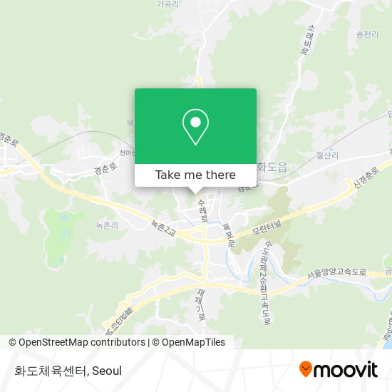 화도체육센터 map