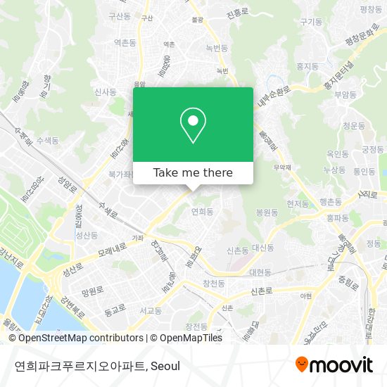 연희파크푸르지오아파트 map