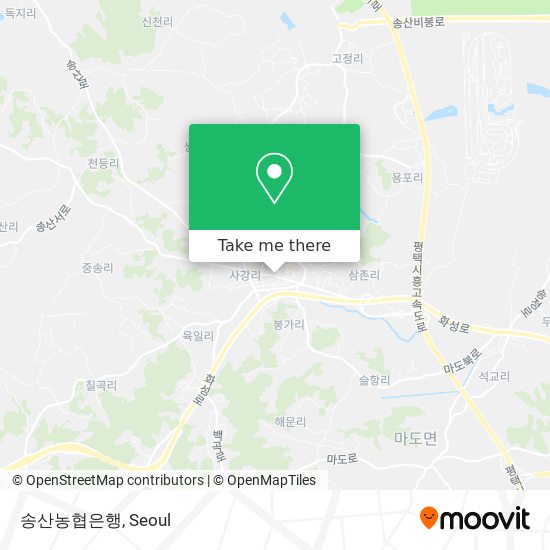 송산농협은행 map