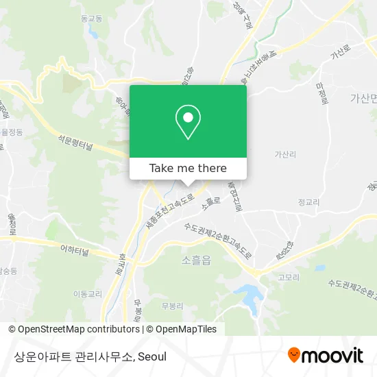 상운아파트 관리사무소 map