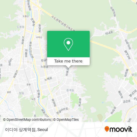 이디야 상계역점 map