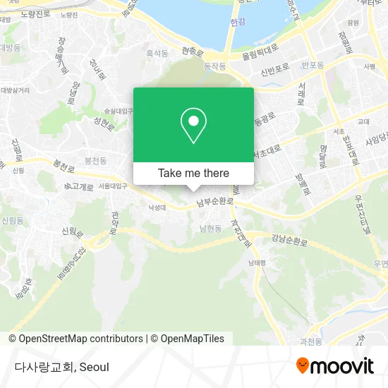 다사랑교회 map