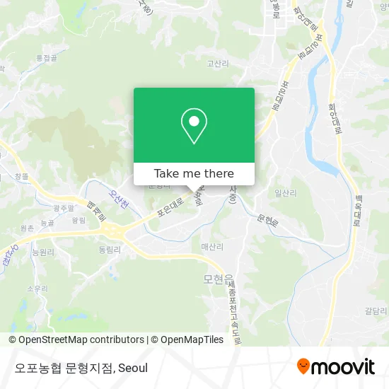 오포농협 문형지점 map