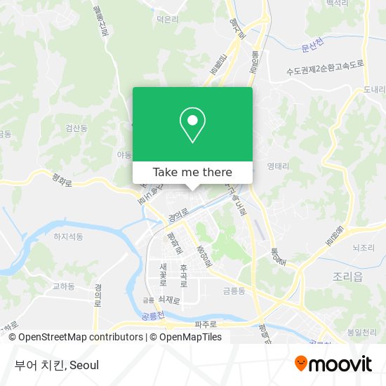 부어 치킨 map