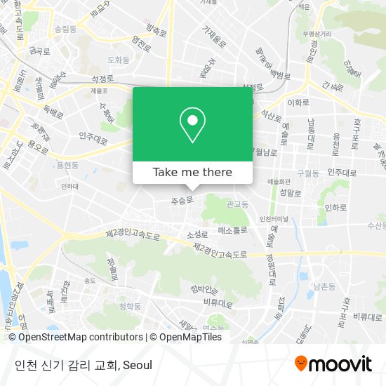 인천 신기 감리 교회 map