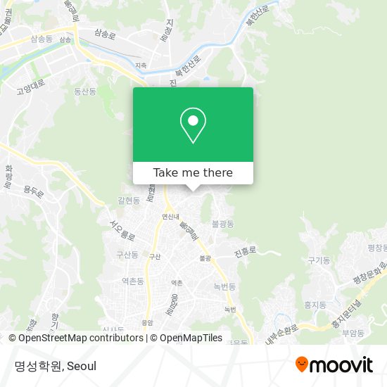 명성학원 map