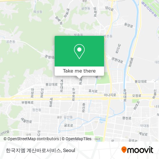 한국지엠 계산바로서비스 map