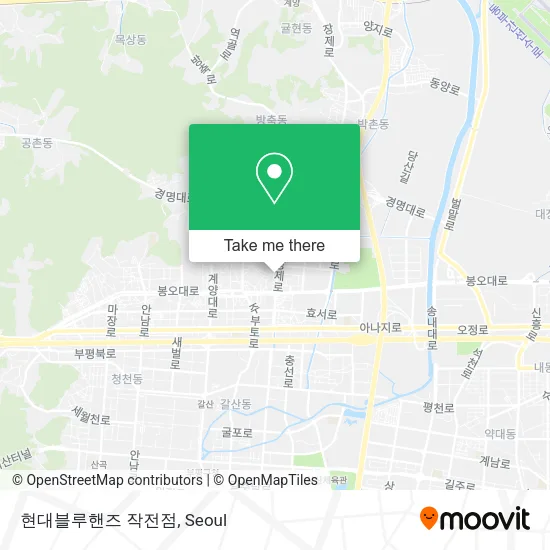 현대블루핸즈 작전점 map