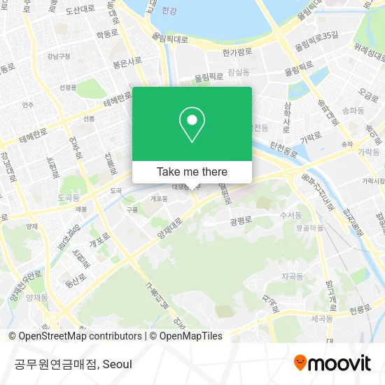 공무원연금매점 map