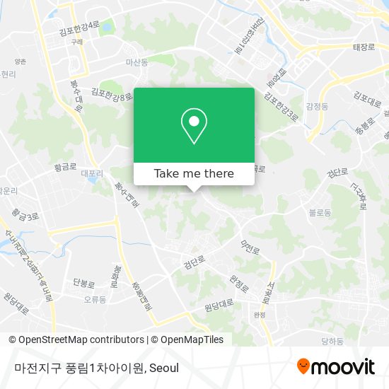 마전지구 풍림1차아이원 map