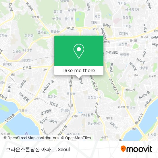 브라운스톤남산 아파트 map