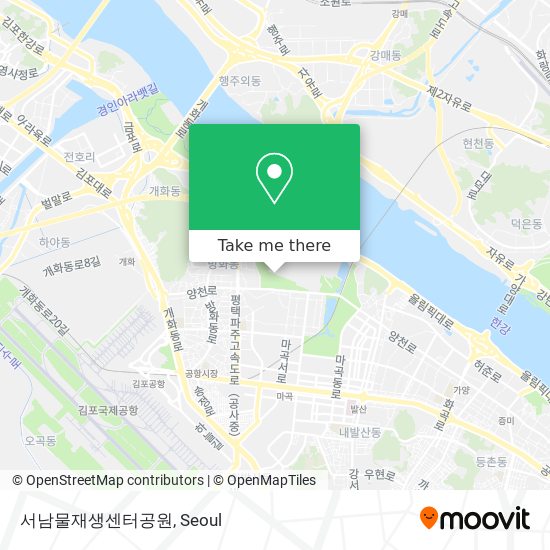 서남물재생센터공원 map