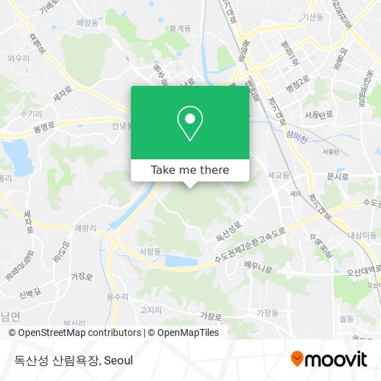 독산성 산림욕장 map
