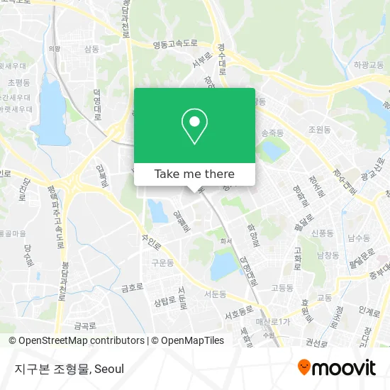 지구본 조형물 map