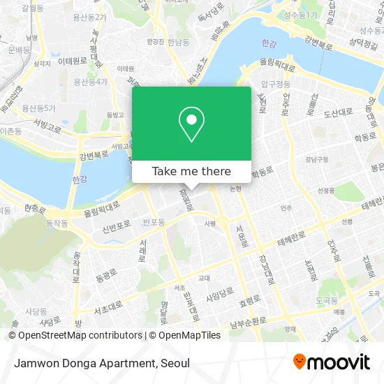 Jamwon Donga Apartment map