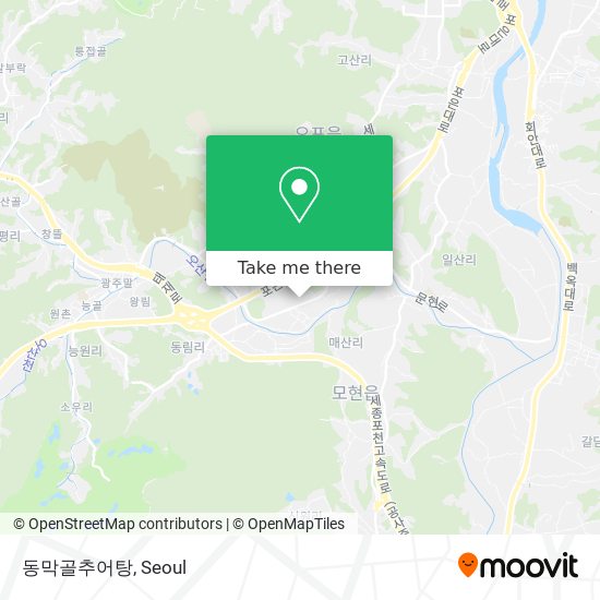 동막골추어탕 map