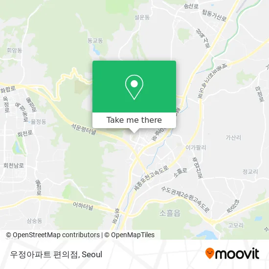 우정아파트 편의점 map