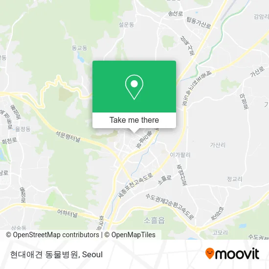 현대애견 동물병원 map