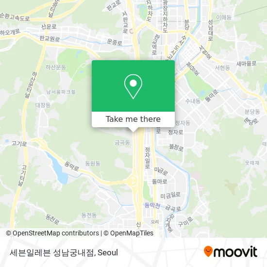 세븐일레븐 성남궁내점 map