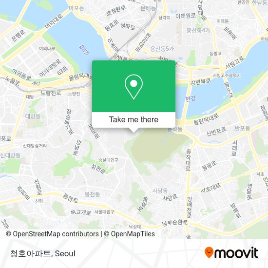 청호아파트 map