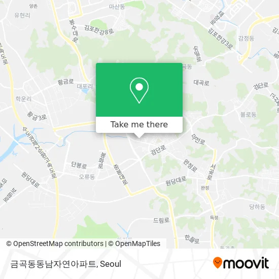 금곡동동남자연아파트 map