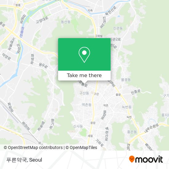 푸른약국 map