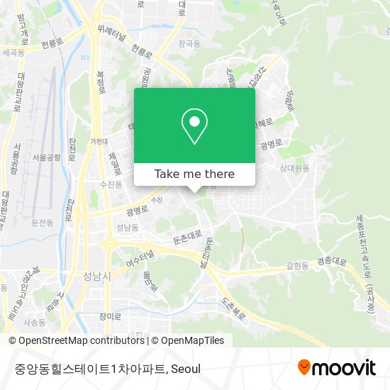 중앙동힐스테이트1차아파트 map