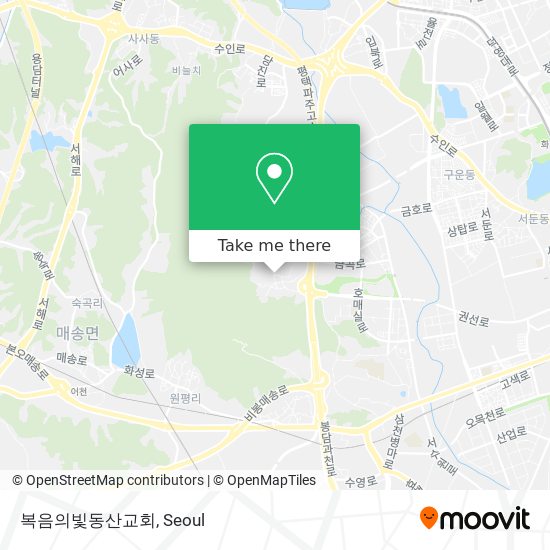 복음의빛동산교회 map