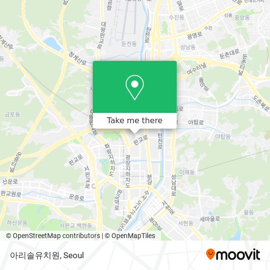 아리솔유치원 map