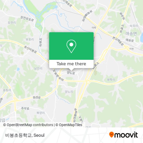 비봉초등학교 map